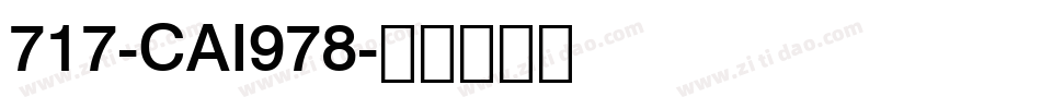717-CAI978字体转换