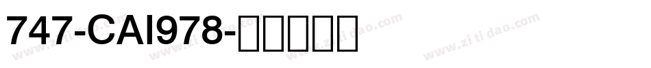 747-CAI978字体转换