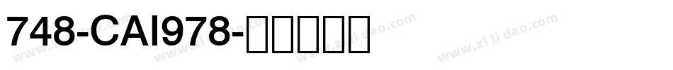 748-CAI978字体转换
