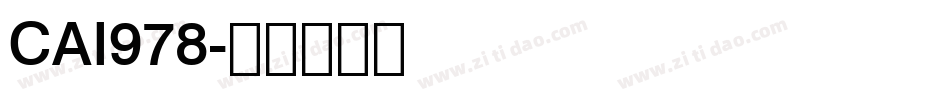CAI978字体转换