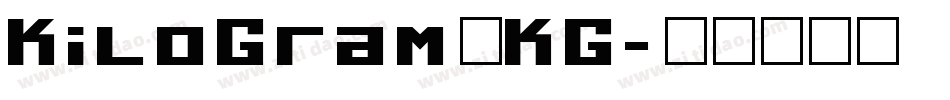 KiloGram_KG字体转换