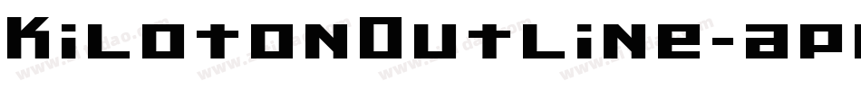 KilotonOutline-apem字体转换