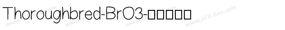 Thoroughbred-BrO3字体转换