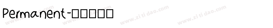 Permanent字体转换