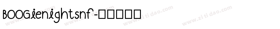 BOOGienightsnf字体转换