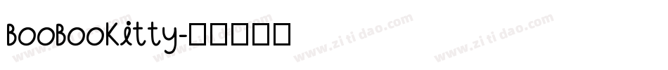BooBooKitty字体转换