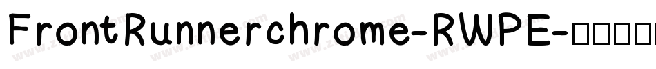 FrontRunnerchrome-RWPE字体转换