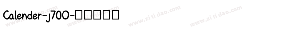 Calender-j70O字体转换
