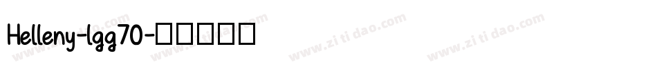 Helleny-lgg70字体转换