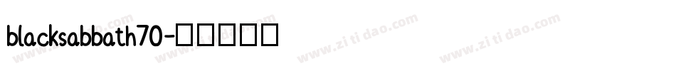 blacksabbath70字体转换