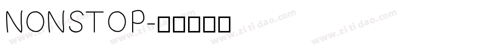 NONSTOP字体转换