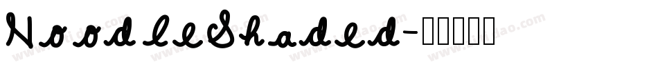 NoodleShaded字体转换