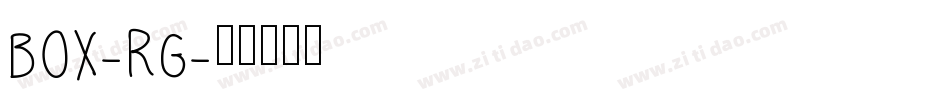 BOX-RG字体转换
