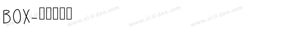 BOX字体转换