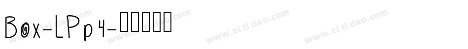Box-LPp4字体转换