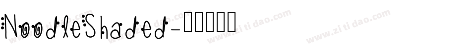 NoodleShaded字体转换