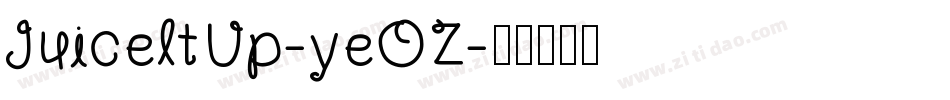 JuiceItUp-yeOZ字体转换
