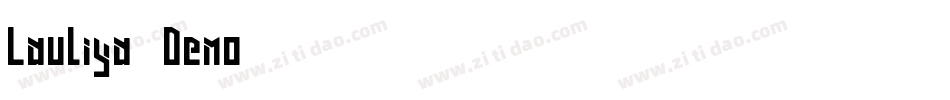 Lauliya-Demo-2转换器字体转换