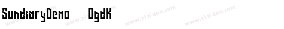 SundiaryDemo-2OgdK字体转换