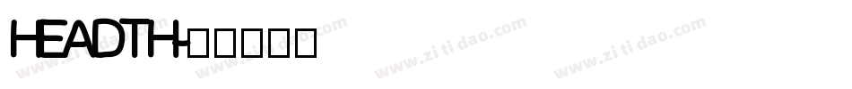 HEADTH字体转换