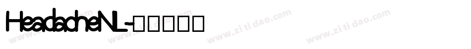 HeadacheNL字体转换