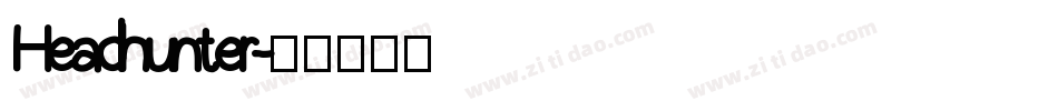 Headhunter字体转换