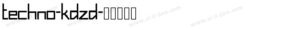 Techno-KdzD字体转换
