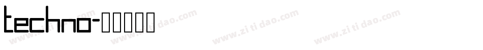 Techno字体转换