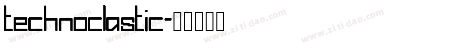 TechnoClastic字体转换