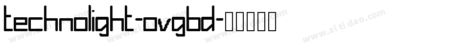 TechnoLight-OVGBd字体转换