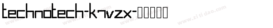 TechnoTech-K7VzX字体转换