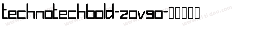 TechnoTechBold-2Ov9o字体转换