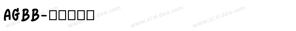 AGBB字体转换