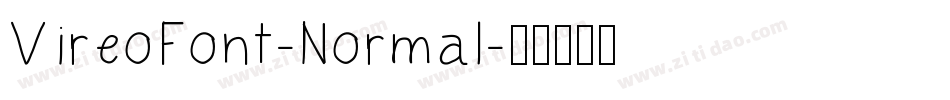 VireoFont-Normal字体转换