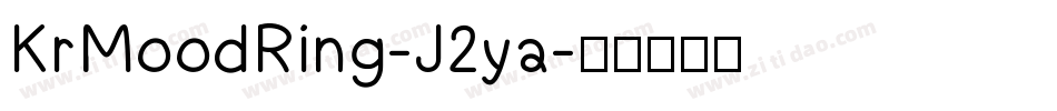 KrMoodRing-J2ya字体转换