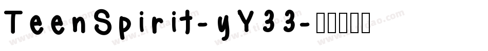 TeenSpirit-yY33字体转换