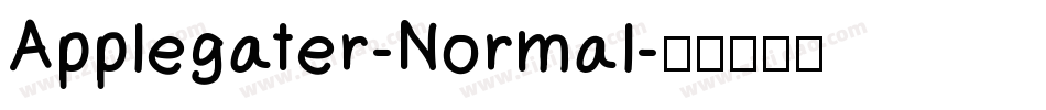 Applegater-Normal字体转换