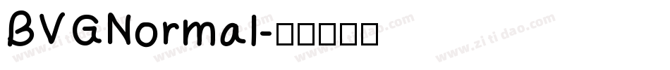 BVGNormal字体转换