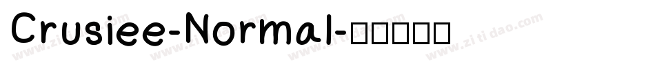 Crusiee-Normal字体转换