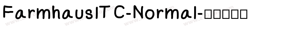 FarmhausITC-Normal字体转换