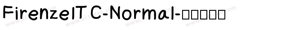 FirenzeITC-Normal字体转换