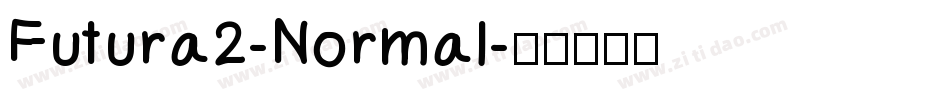 Futura2-Normal字体转换