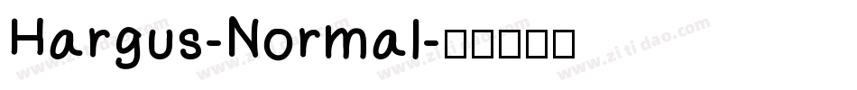 Hargus-Normal字体转换