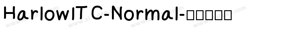 HarlowITC-Normal字体转换