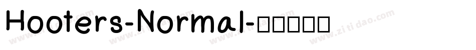 Hooters-Normal字体转换