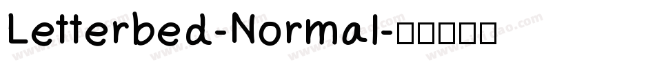 Letterbed-Normal字体转换