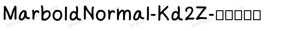 MarboldNormal-Kd2Z字体转换