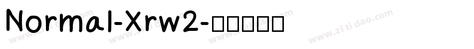 Normal-Xrw2字体转换