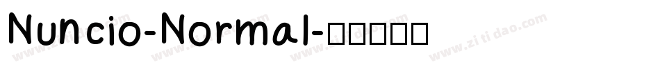 Nuncio-Normal字体转换
