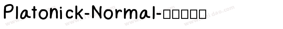 Platonick-Normal字体转换